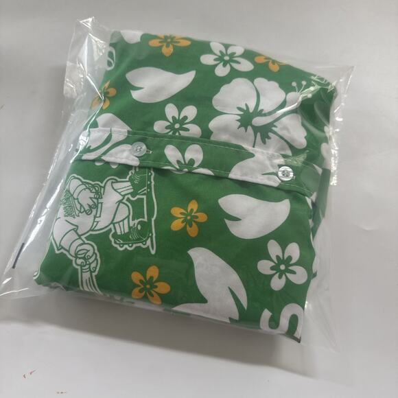 OAKLAND A'S Hawaiian Shirt Medium 2023 Promo SGA Kelly Green‎ Stomper MLB - Picture 9 of 9